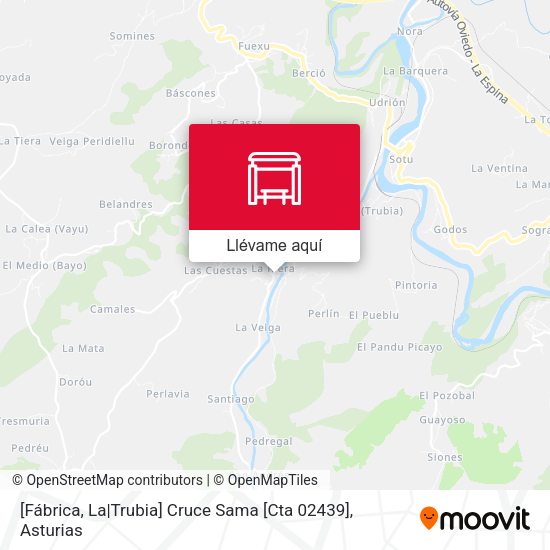 Mapa [Fábrica, La|Trubia]  Cruce Sama [Cta 02439]