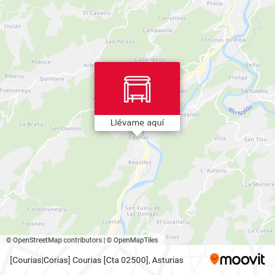 Mapa [Courias|Corias]  Courias [Cta 02500]