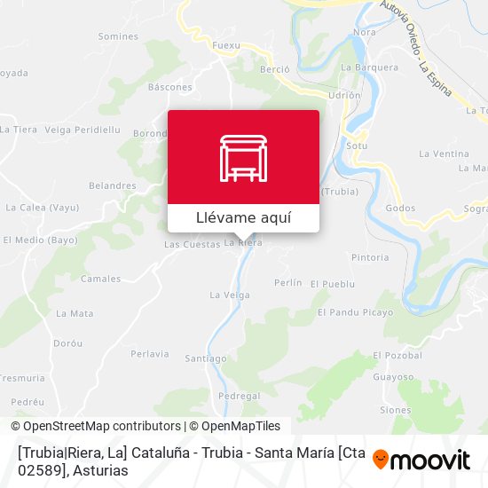 Mapa [Trubia|Riera, La]  Cataluña - Trubia - Santa María [Cta 02589]