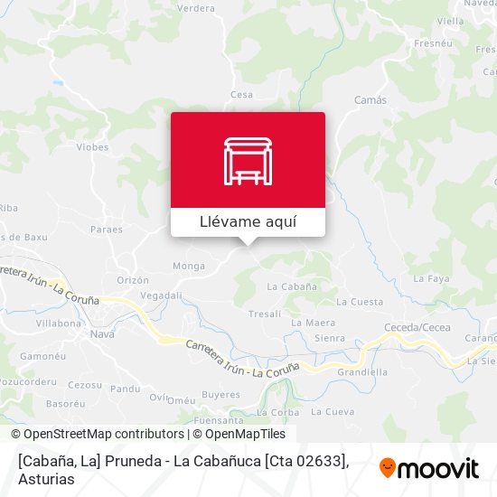 Mapa [Cabaña, La]  Pruneda - La Cabañuca [Cta 02633]