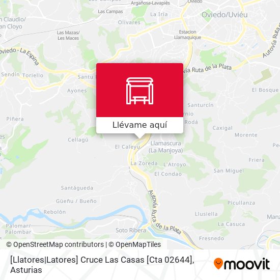 Mapa [Llatores|Latores]  Cruce Las Casas [Cta 02644]