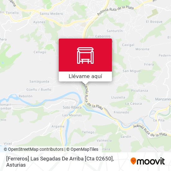 Mapa [Ferreros]  Las Segadas De Arriba [Cta 02650]