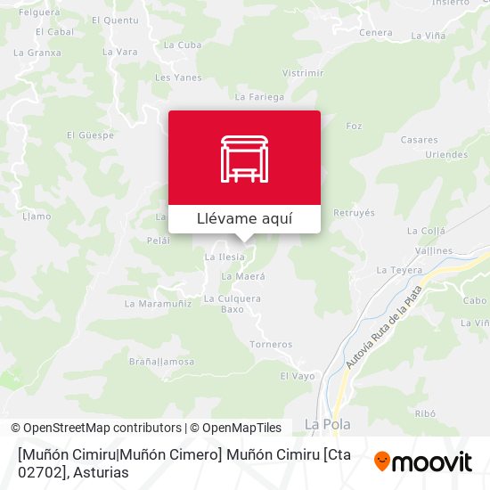 Mapa [Muñón Cimiru|Muñón Cimero]  Muñón Cimiru [Cta 02702]