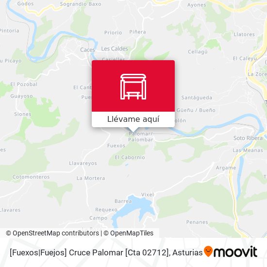 Mapa [Fuexos|Fuejos]  Cruce Palomar [Cta 02712]
