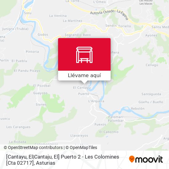 Mapa [Cantayu, El|Cantaju, El]  Puerto 2 - Les Colomines [Cta 02717]