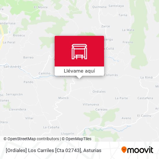 Mapa [Ordiales]  Los Carriles [Cta 02743]