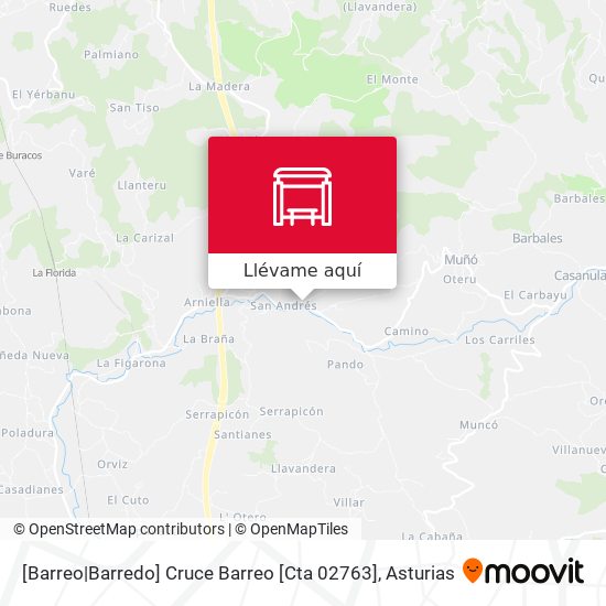 Mapa [Barreo|Barredo]  Cruce Barreo [Cta 02763]