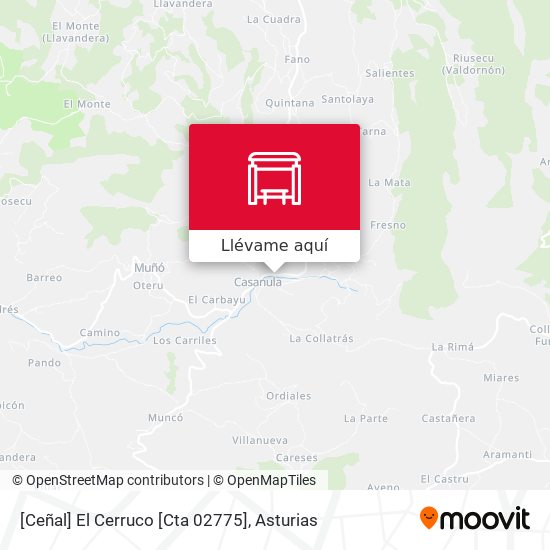 Mapa [Ceñal]  El Cerruco [Cta 02775]