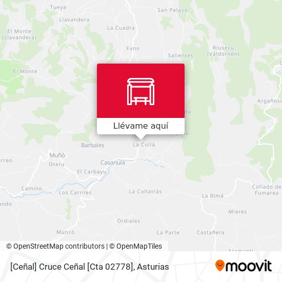 Mapa [Ceñal]  Cruce Ceñal [Cta 02778]