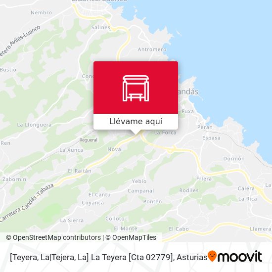 Mapa [Teyera, La|Tejera, La]  La Teyera [Cta 02779]