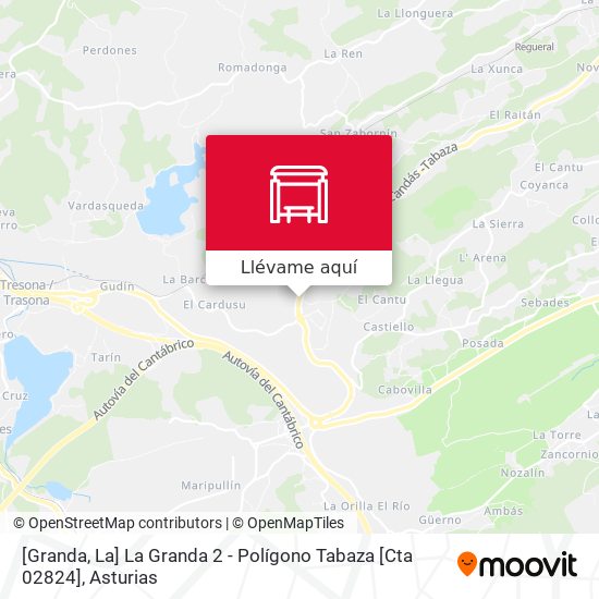 Mapa [Granda, La]  La Granda 2 - Polígono Tabaza [Cta 02824]