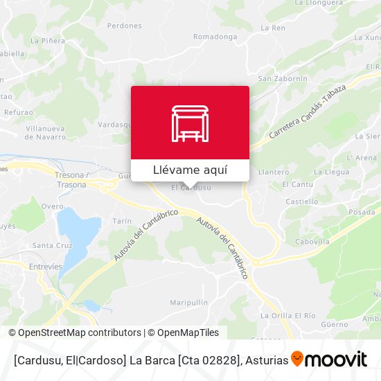 Mapa [Cardusu, El|Cardoso]  La Barca [Cta 02828]