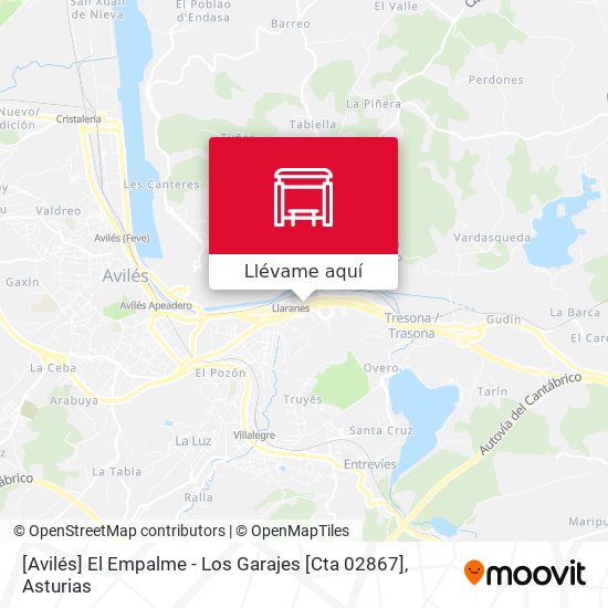 Mapa [Avilés]  El Empalme - Los Garajes [Cta 02867]