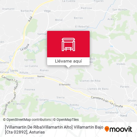 Mapa [Villamartín De Riba|Villamartín Alto]  Villamartín Bajo [Cta 02892]