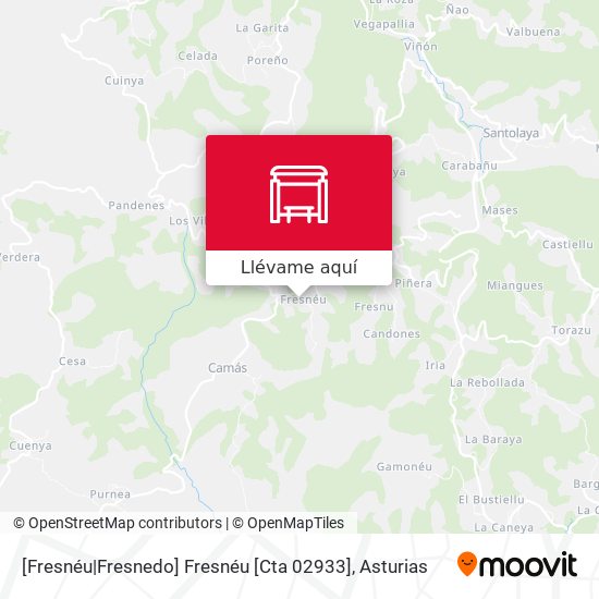 Mapa [Fresnéu|Fresnedo]  Fresnéu [Cta 02933]