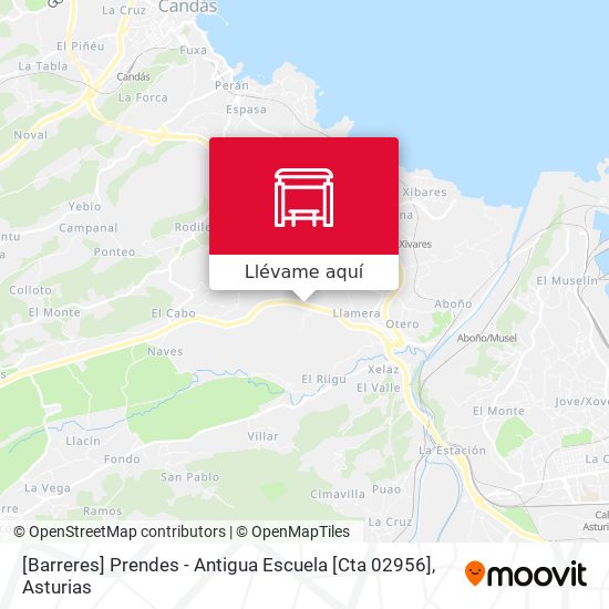 Mapa [Barreres]  Prendes - Antigua Escuela [Cta 02956]