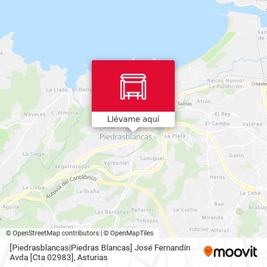 Mapa [Piedrasblancas|Piedras Blancas]  José Fernandín Avda [Cta 02983]