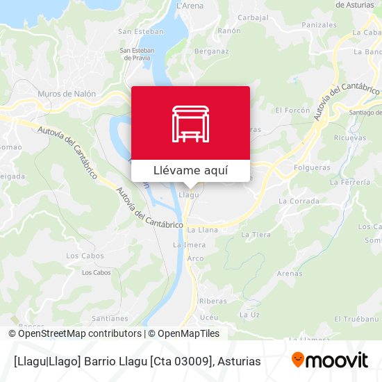 Mapa [Llagu|Llago]  Barrio Llagu [Cta 03009]