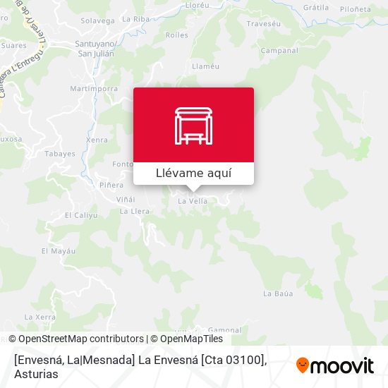Mapa [Envesná, La|Mesnada]  La Envesná [Cta 03100]
