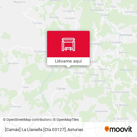 Mapa [Camás]  La Llaniella [Cta 03127]