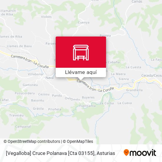 Mapa [Vegalloba]  Cruce Polanava [Cta 03155]