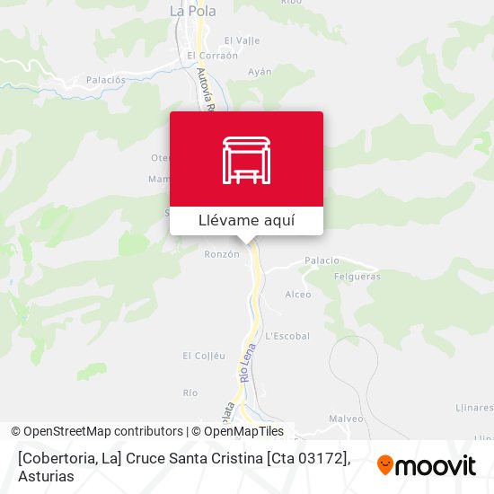 Mapa [Cobertoria, La]  Cruce Santa Cristina [Cta 03172]