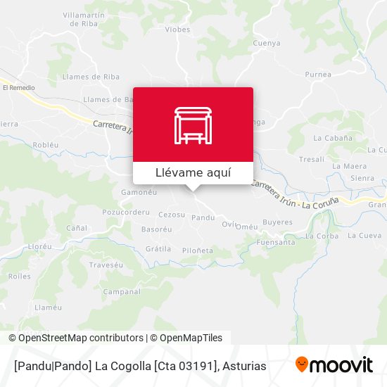 Mapa [Pandu|Pando]  La Cogolla [Cta 03191]