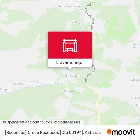 Mapa [Reconcos]  Cruce Reconcos [Cta 03194]