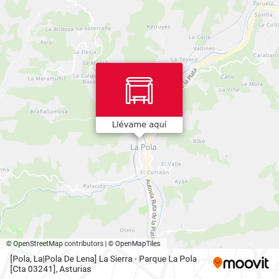 Mapa [Pola, La|Pola De Lena]  La Sierra - Parque La Pola [Cta 03241]