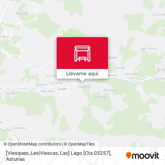 Mapa [Viesques, Les|Viescas, Las]  Lago [Cta 03257]
