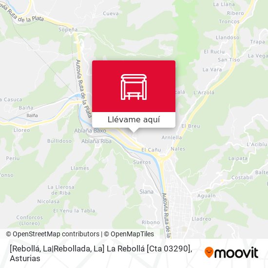 Mapa [Rebollá, La|Rebollada, La]  La Rebollá [Cta 03290]