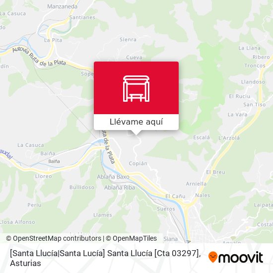 Mapa [Santa Llucía|Santa Lucía]  Santa Llucía [Cta 03297]