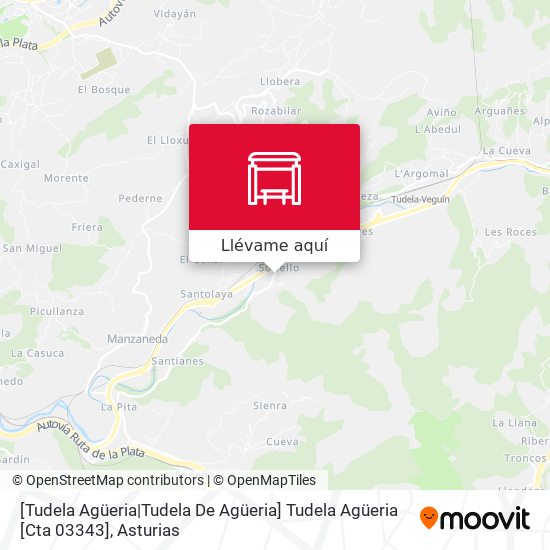 Mapa [Tudela Agüeria|Tudela De Agüeria]  Tudela Agüeria [Cta 03343]