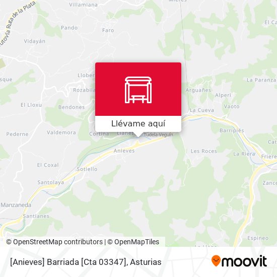 Mapa [Anieves]  Barriada [Cta 03347]