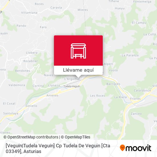 Mapa [Veguín|Tudela Veguín]  Cp Tudela De Veguin [Cta 03349]