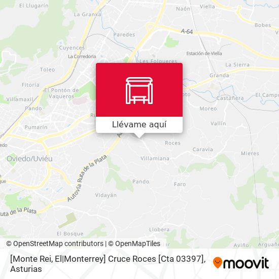 Mapa [Monte Rei, El|Monterrey]  Cruce Roces [Cta 03397]