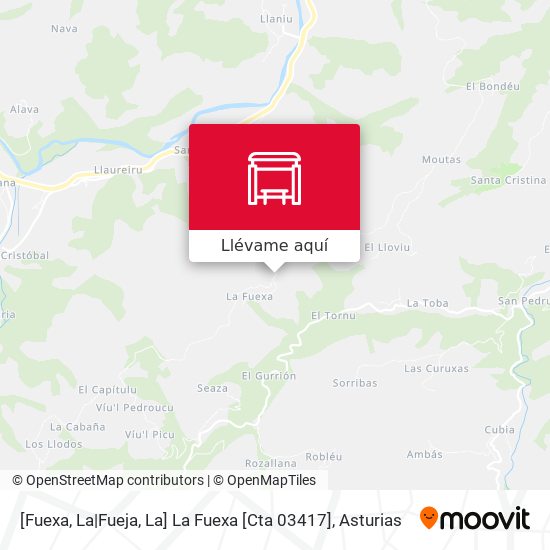 Mapa [Fuexa, La|Fueja, La]  La Fuexa [Cta 03417]