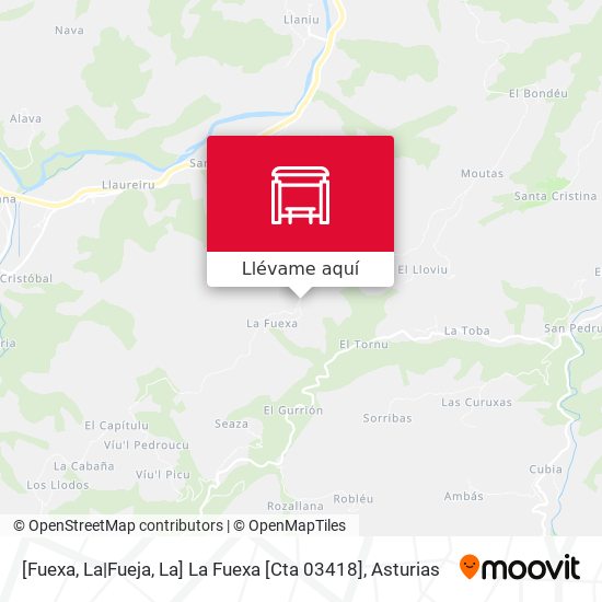 Mapa [Fuexa, La|Fueja, La]  La Fuexa [Cta 03418]