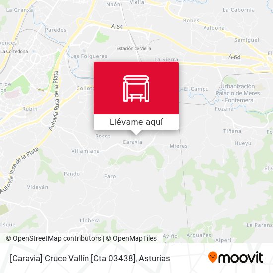 Mapa [Caravia]  Cruce Vallín [Cta 03438]