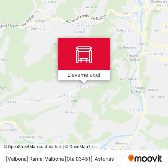 Mapa [Valbona]  Ramal Valbona [Cta 03451]