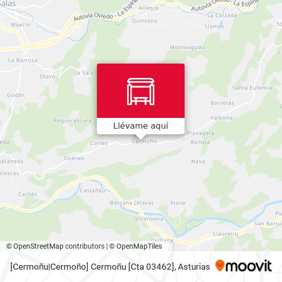 Mapa [Cermoñu|Cermoño]  Cermoñu [Cta 03462]