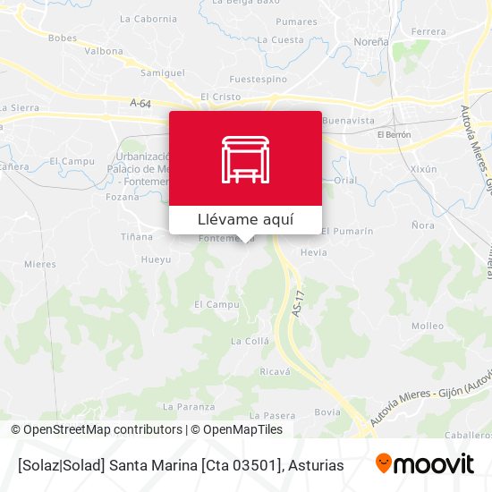 Mapa [Solaz|Solad]  Santa Marina [Cta 03501]