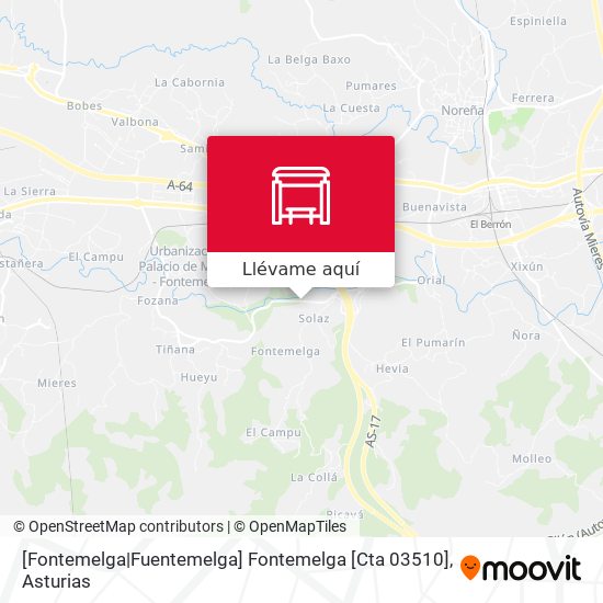 Mapa [Fontemelga|Fuentemelga]  Fontemelga [Cta 03510]