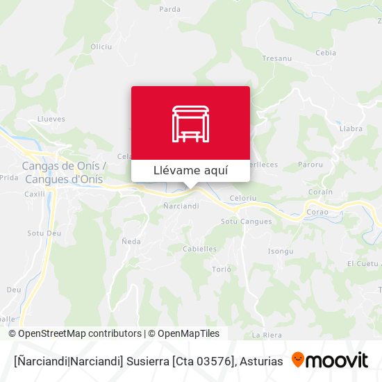 Mapa [Ñarciandi|Narciandi]  Susierra [Cta 03576]