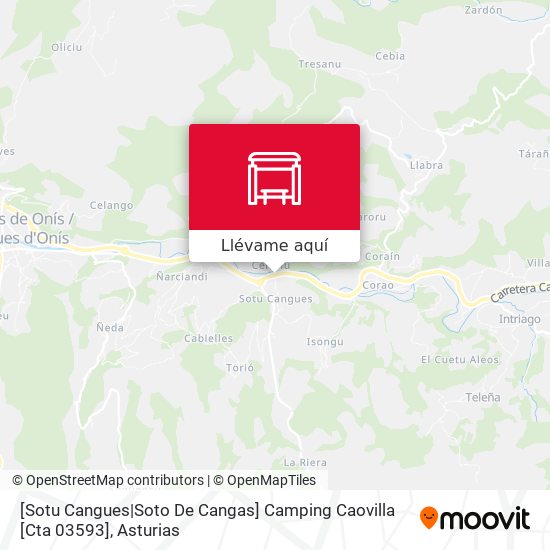 Mapa [Sotu Cangues|Soto De Cangas]  Camping Caovilla [Cta 03593]