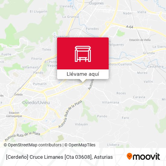 Mapa [Cerdeño]  Cruce Limanes [Cta 03608]