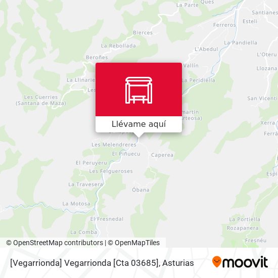 Mapa [Vegarrionda]  Vegarrionda [Cta 03685]