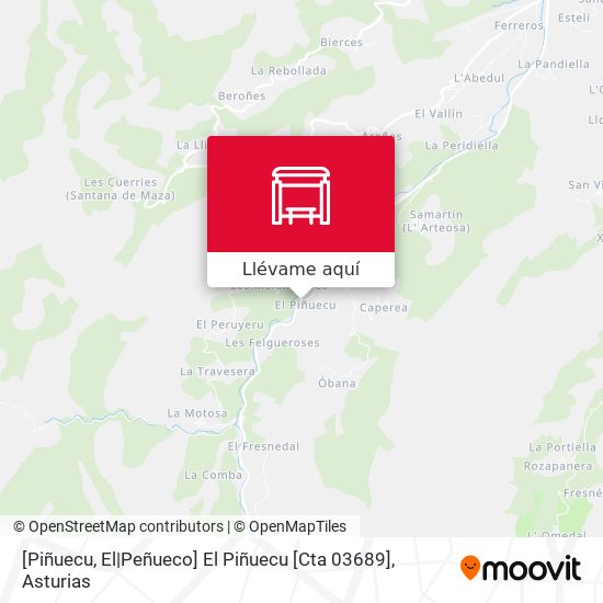 Mapa [Piñuecu, El|Peñueco]  El Piñuecu [Cta 03689]