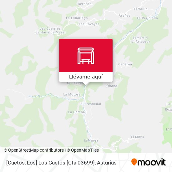 Mapa [Cuetos, Los]  Los Cuetos [Cta 03699]