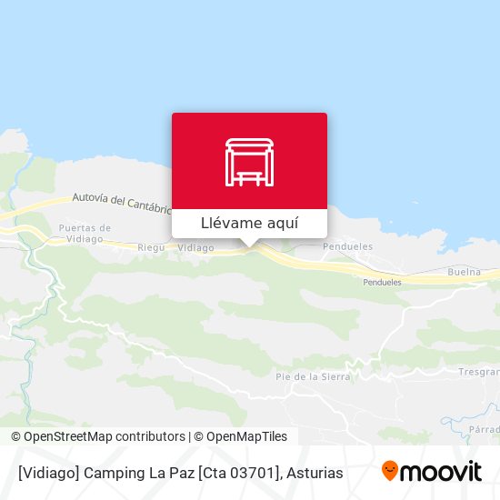 Mapa [Vidiago]  Camping La Paz [Cta 03701]